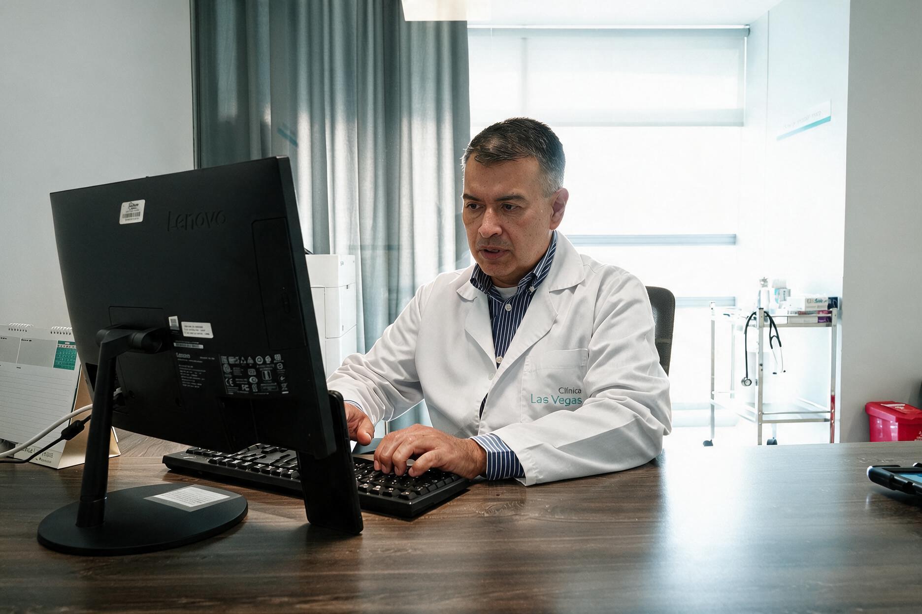Dr. Edgar Pulido en consultorio